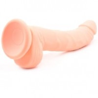 Dong G-Spot Vibrating and Rotating Silicone Rechargeable 10 Functions FLESH